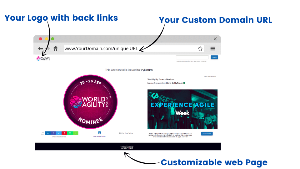 customize your credential web pages 