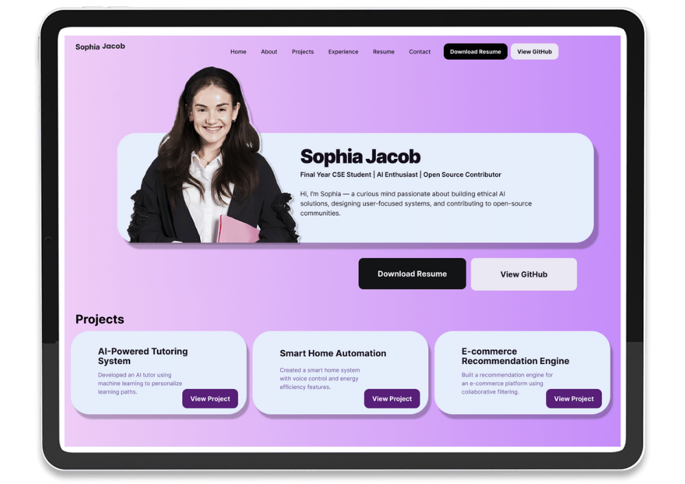 Multi-Purpose, Customizable E-Portfolios