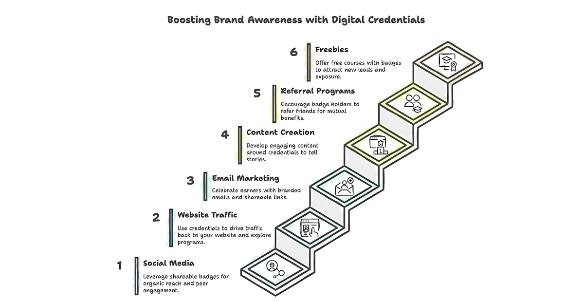 Different ways to boost brand awareness through digital credentials